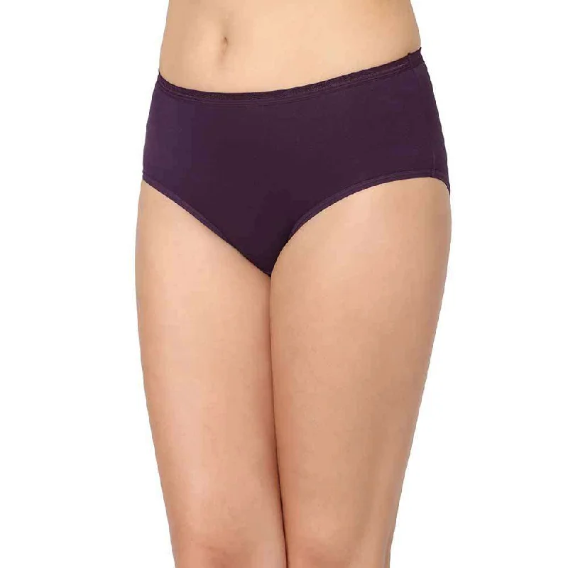 Cotton Midi - Mid Waist Mid Coverage Solid Pack of 3 Panties