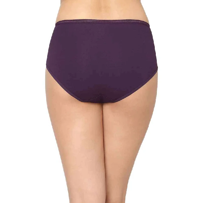 Cotton Midi - Mid Waist Mid Coverage Solid Pack of 3 Panties