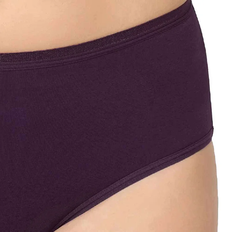 Cotton Midi - Mid Waist Mid Coverage Solid Pack of 3 Panties